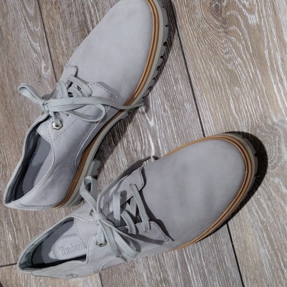 Timberland light grey suede shoes. NWOT. Size 11 - Picture 1 of 12